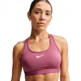 Swoosh Reggiseno Sportivo Medium Support bordeaux