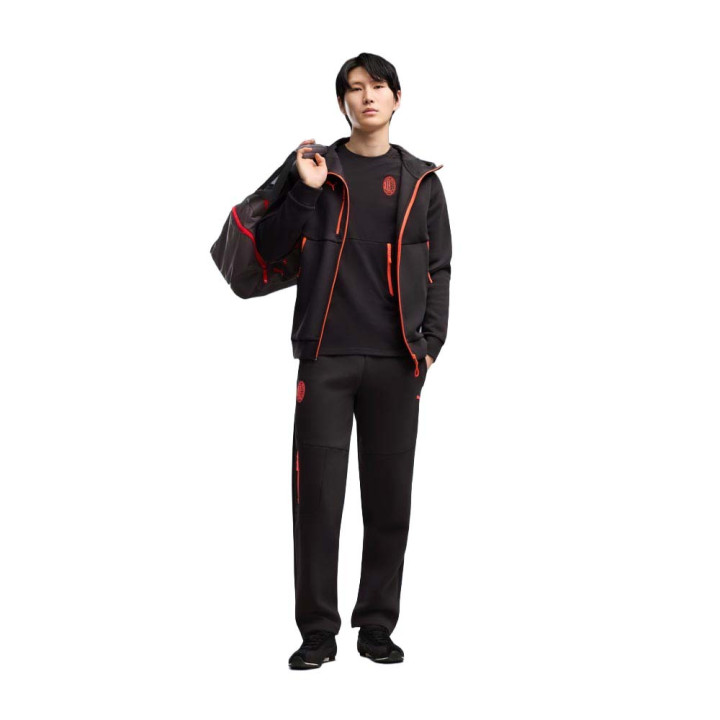 Puma Pantaloni Allenamento Calcio Ac Milan Pumatech Antracite Rosso Uomo