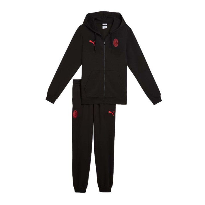 Puma Tuta Calcio Ac Milan Ftbl Culture Nero Rosso Uomo