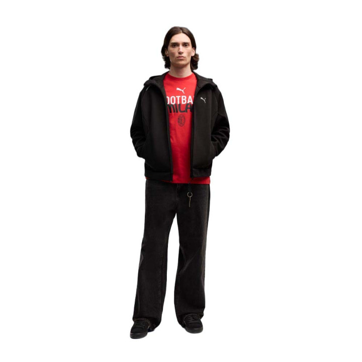 Puma Maglia Maniche Corte Ac Milan Rosso Bianco Uomo