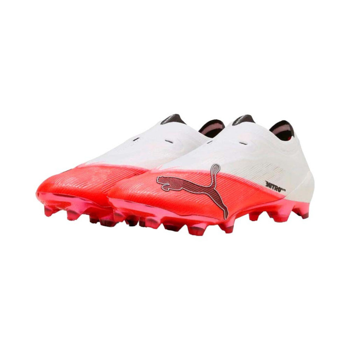 Puma Ultra Nitro 7 Ultimate Ll Fg Bianco Rosso - Scarpe Da Calcio Uomo