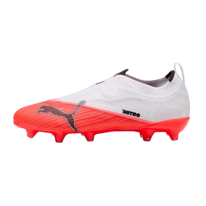 Puma Ultra Nitro 7 Ultimate Ll Fg Ag Bianco Rosso - Scarpe Da Calcio Bambino
