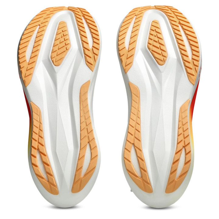 Asics Megablast Bianco Arancio Glow - Scarpe Running Uomo