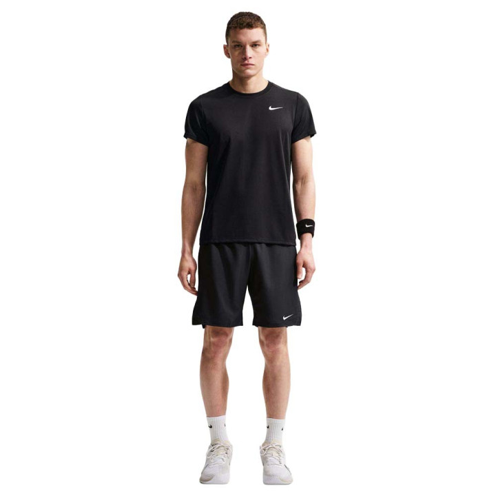 Nike T-Shirt Tennis Court Victory 55.2 Nero Bianco Uomo