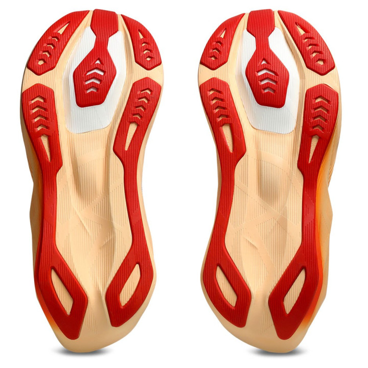 Asics Novablast 6 Bianco Arancio Glow - Scarpe Running Uomo