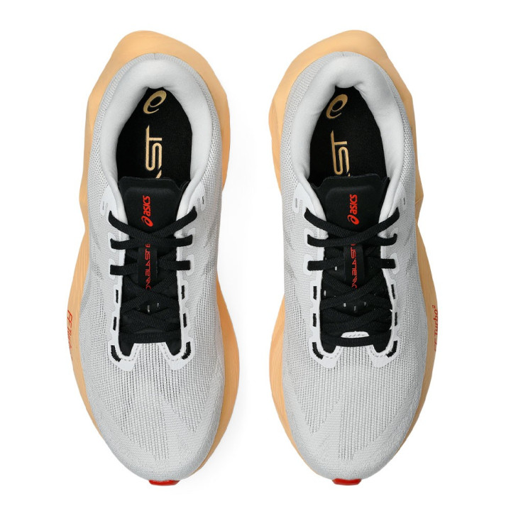 Asics Novablast 6 Bianco Arancio Glow - Scarpe Running Uomo