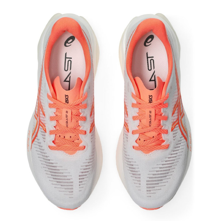 Asics Sonicblast 2 Bianco Sun Coral - Scarpe Running Donna