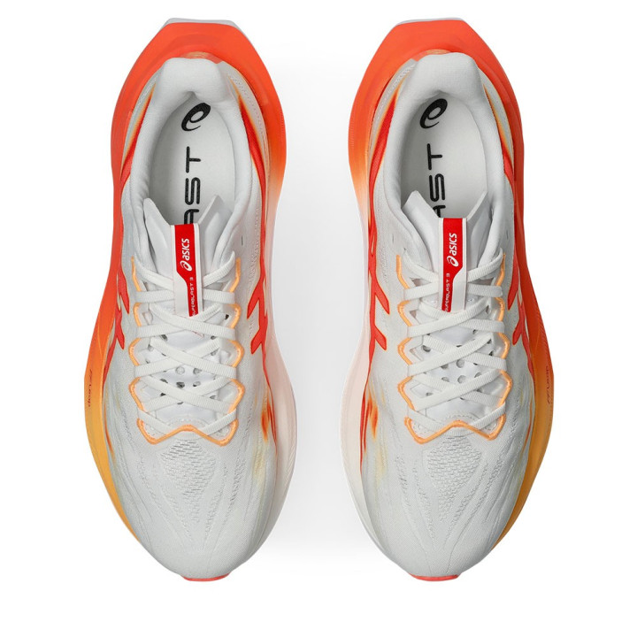 Asics Superblast 3 Bianco Arancio Glow - Scarpe Running Uomo