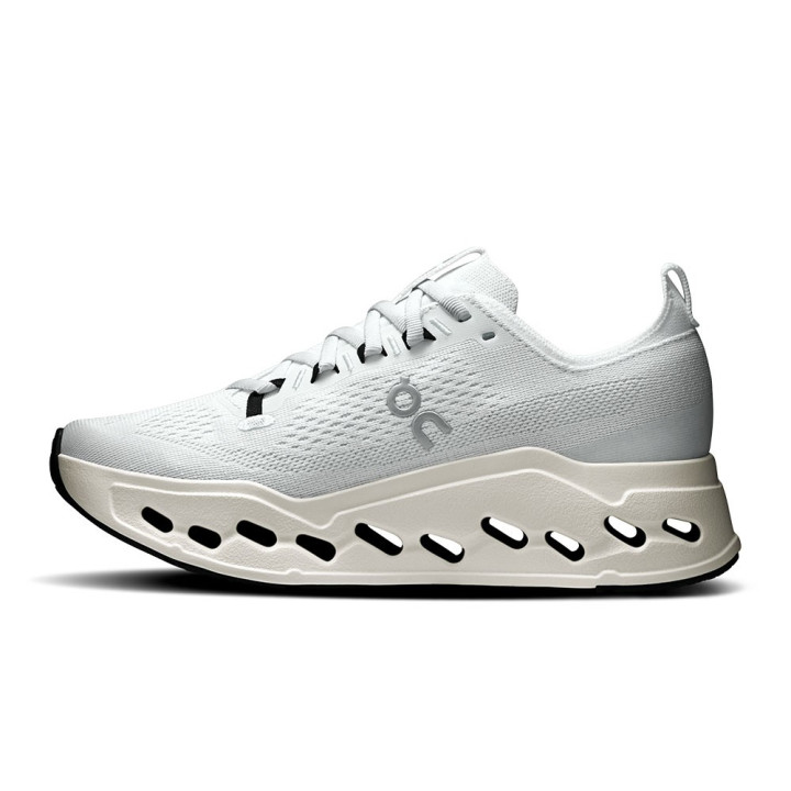 On Cloudsurfer Max Bianco Bianco - Scarpe Running Donna