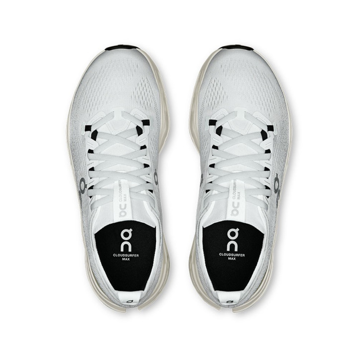 On Cloudsurfer Max Bianco Bianco - Scarpe Running Donna
