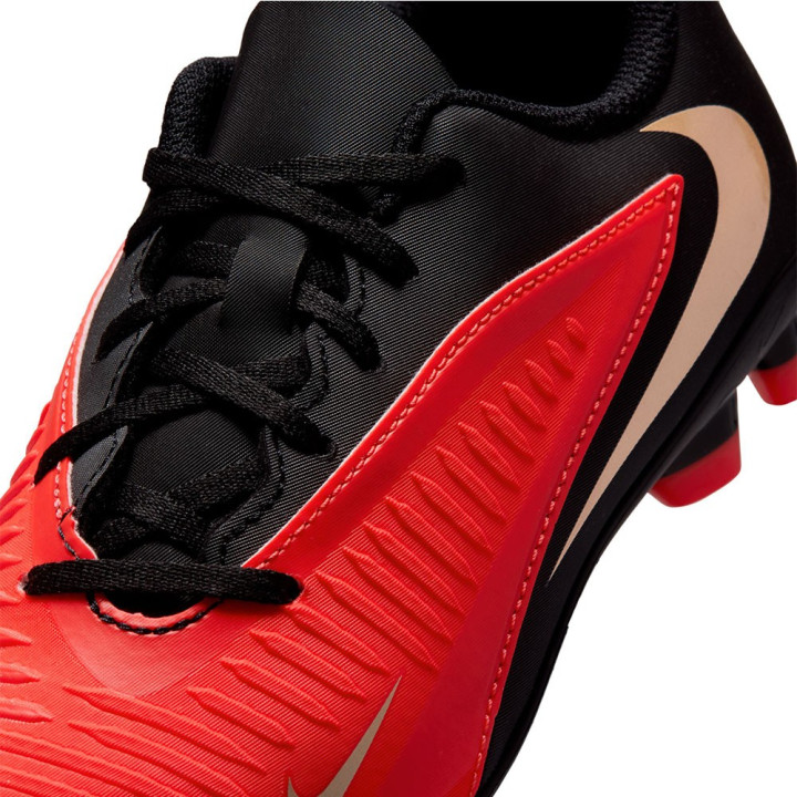 Nike Phantom 6 Low Club Fg Mg Rosso Nero - Scarpe Da Calcio Bambino