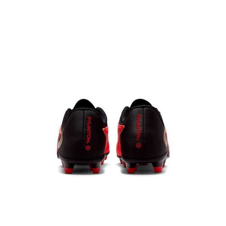 Nike Phantom 6 Low Club Fg Mg Rosso Nero - Scarpe Da Calcio Bambino