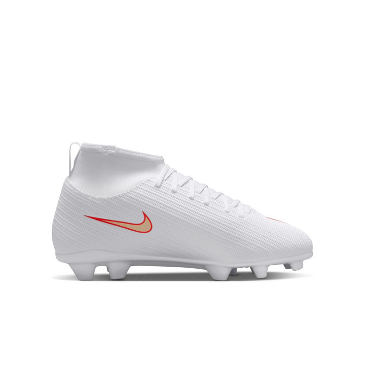 Nike Superfly 11 Club Fg Mg Bianco Rosso Oro - Scarpe Da Calcio Bambino