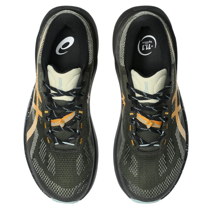 Asics Trabuco 14 Vintage Khaki Nero - Scarpe Trail Running Uomo