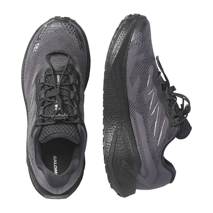 Salomon Aero Blaze 4 Grvl GORE-TEX Nero Nero Paloma - Scarpe Trail Running Donna
