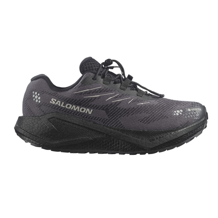 Salomon Aero Blaze 4 Grvl GORE-TEX Nero Nero Paloma - Scarpe Trail Running Donna