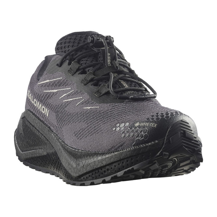 Salomon Aero Blaze 4 Grvl GORE-TEX Nero Nero Paloma - Scarpe Trail Running Donna