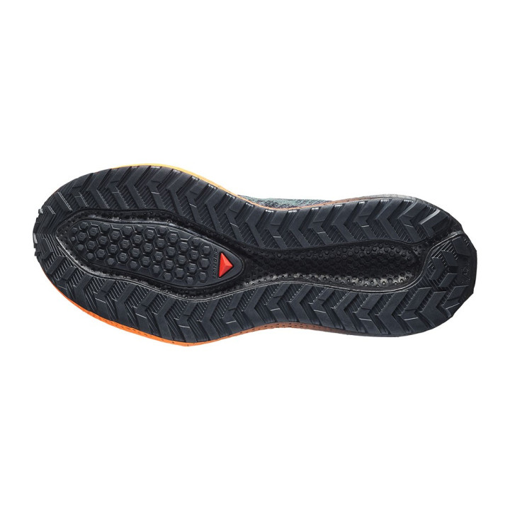 Salomon Aero Glide 4 Grvl Urban Chic Nero Lime Cream - Scarpe Trail Running Uomo