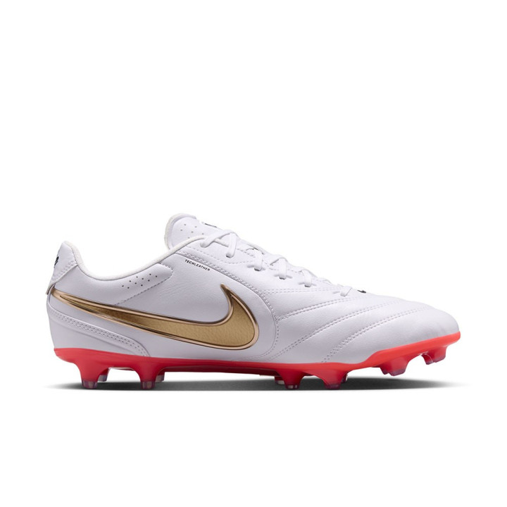 Nike Tiempo Ligera Pro Fg Bianco Rosso Oro - Scarpe Da Calcio Uomo