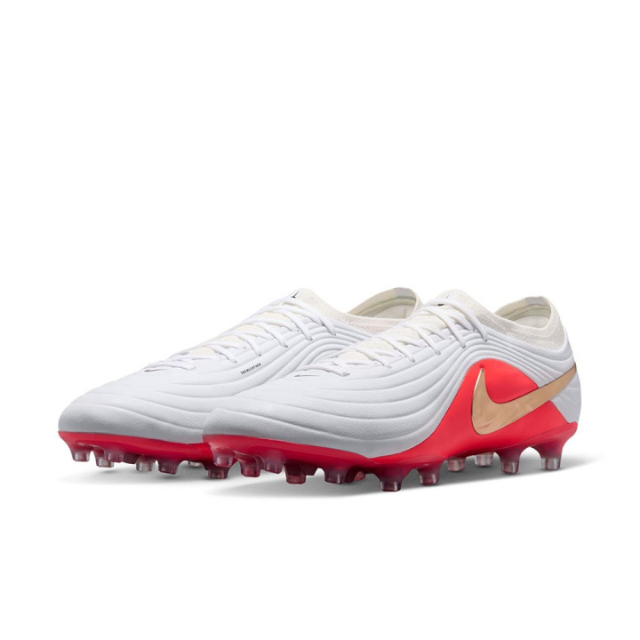 Nike Tiempo Maestro Elite Ag-Pro Bianco Rosso Oro - Scarpe Da Calcio Uomo