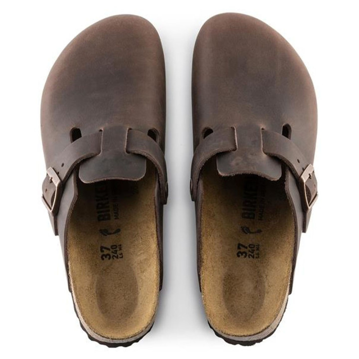 Birkenstock Boston Habana Oiled Lea Moro - Sandali Uomo