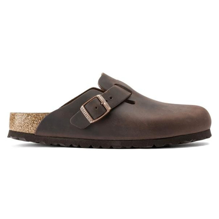 Birkenstock Boston Habana Oiled Lea Moro - Sandali Uomo