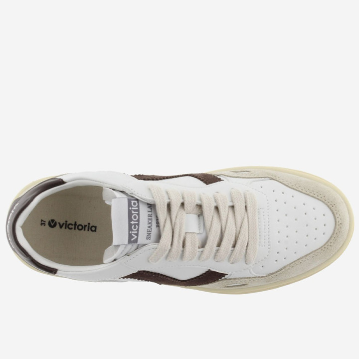 Victoria Seul Lea Bianco Marrone  - Sneakers Donna