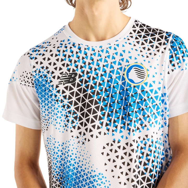 New Balance Maglia Calcio Atalanta Prematch Away 26 27 Bianco Blu Uomo