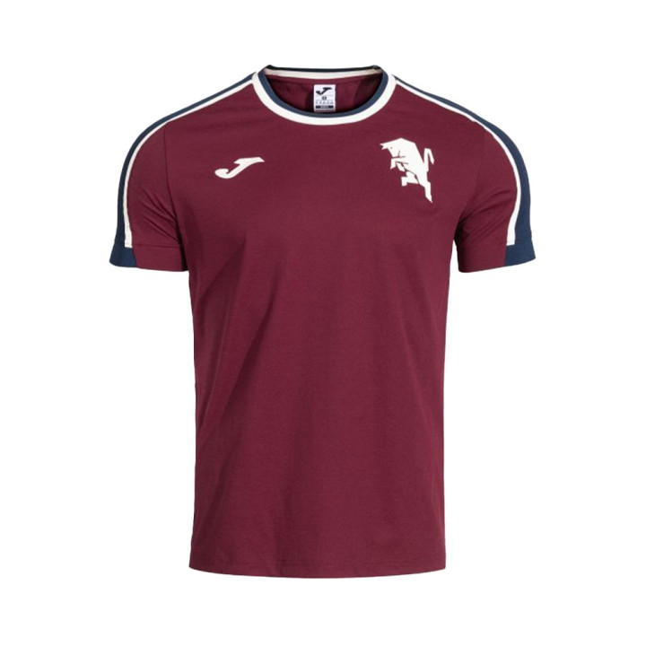 Joma Sport Maglia Maniche Corte Torino Free Time Granata Bianco Uomo