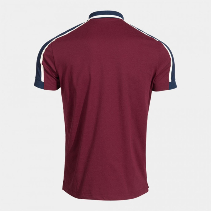 Joma Sport Polo Calcio Torino Free Time Granata Bianco Uomo