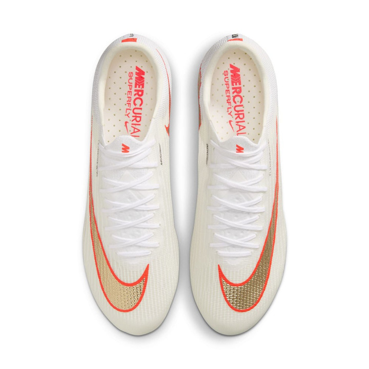 Nike Zoom Superfly 11 Elite Ag-Pro Bianco Rosso Oro - Scarpe Da Calcio Uomo