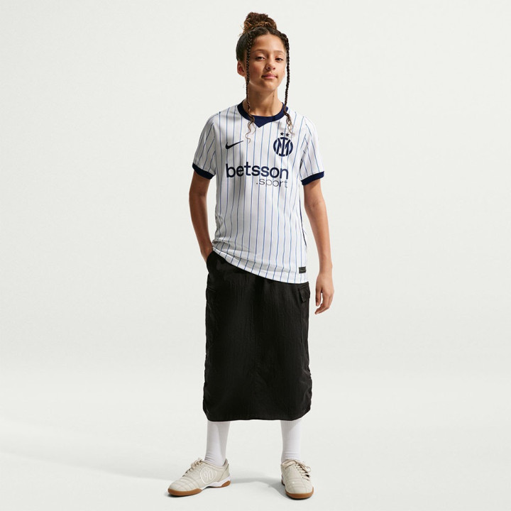 Nike Maglia Calcio Inter Away 26 27 Bianco Blu Bambino