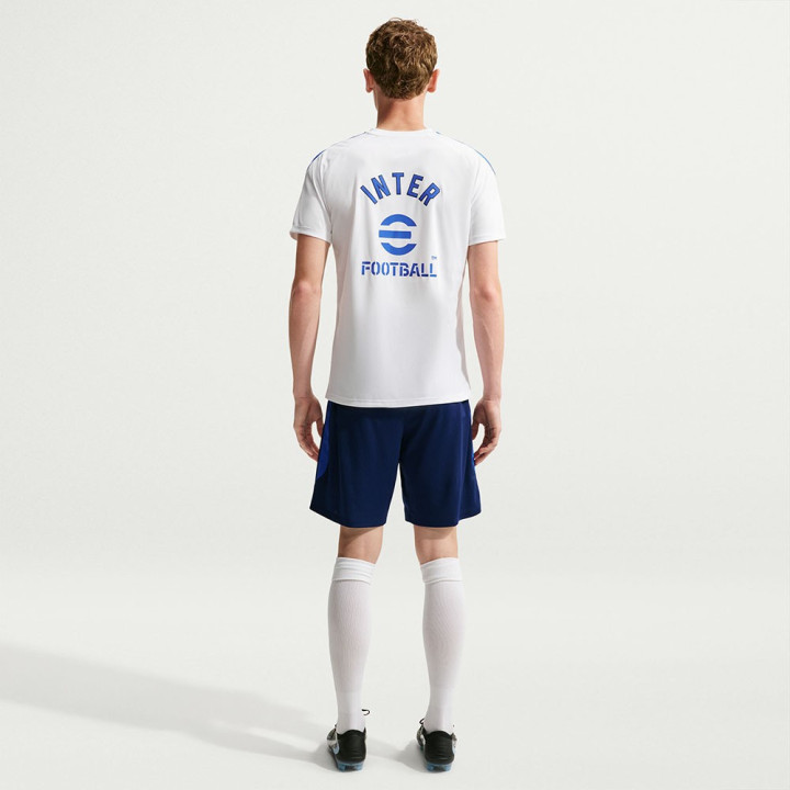 Nike Maglia Maniche Corte Inter Strike Bianco Blu Uomo