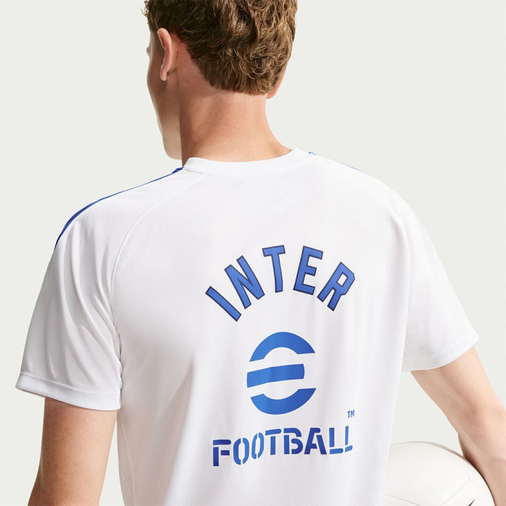 Nike Maglia Maniche Corte Inter Strike Bianco Blu Uomo