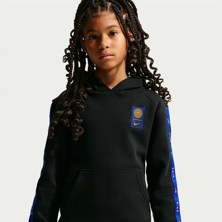 Nike Felpa Calcio Inter Cs Flc Nero Giallo Bambino