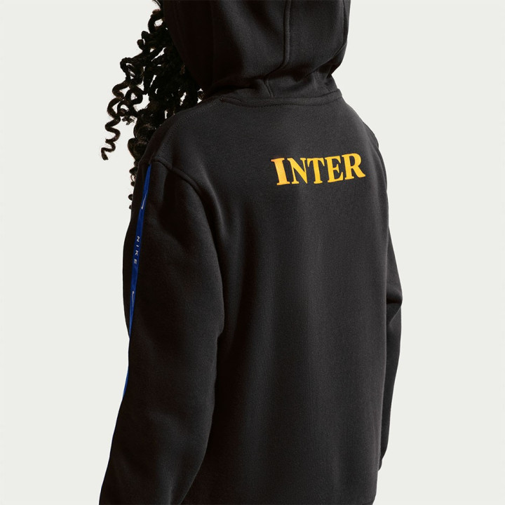 Nike Felpa Calcio Inter Cs Flc Nero Giallo Bambino