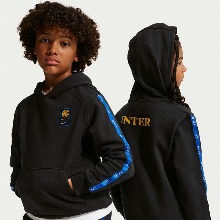 Nike Felpa Calcio Inter Cs Flc Nero Giallo Bambino
