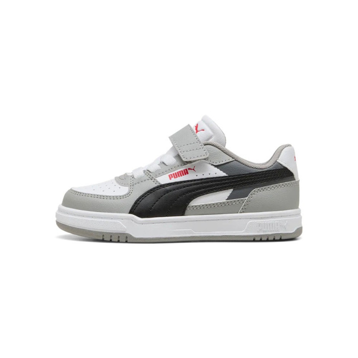 Puma Caven Iiii Ps Bianco Grigio Nero - Scarpe Da Ginnastica Bambino