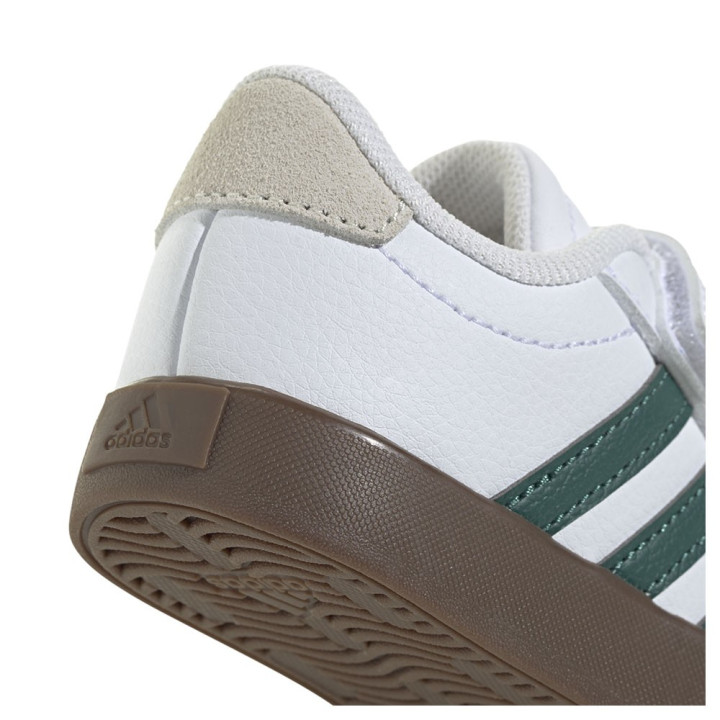 ADIDAS Vl Court 3.0 Td Bianco Verde - Sneakers Bambino