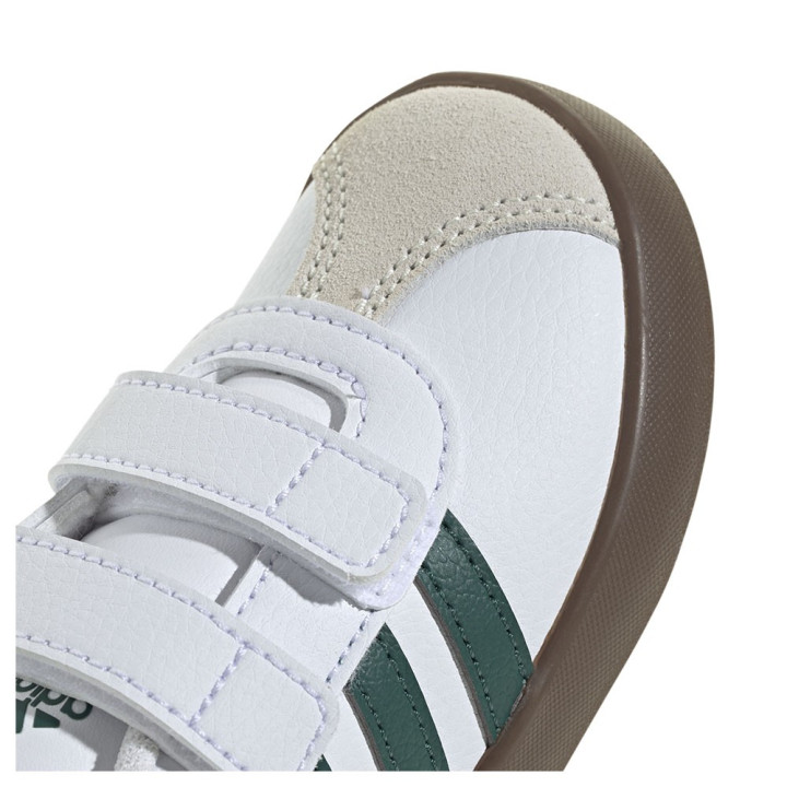 ADIDAS Vl Court 3.0 Td Bianco Verde - Sneakers Bambino