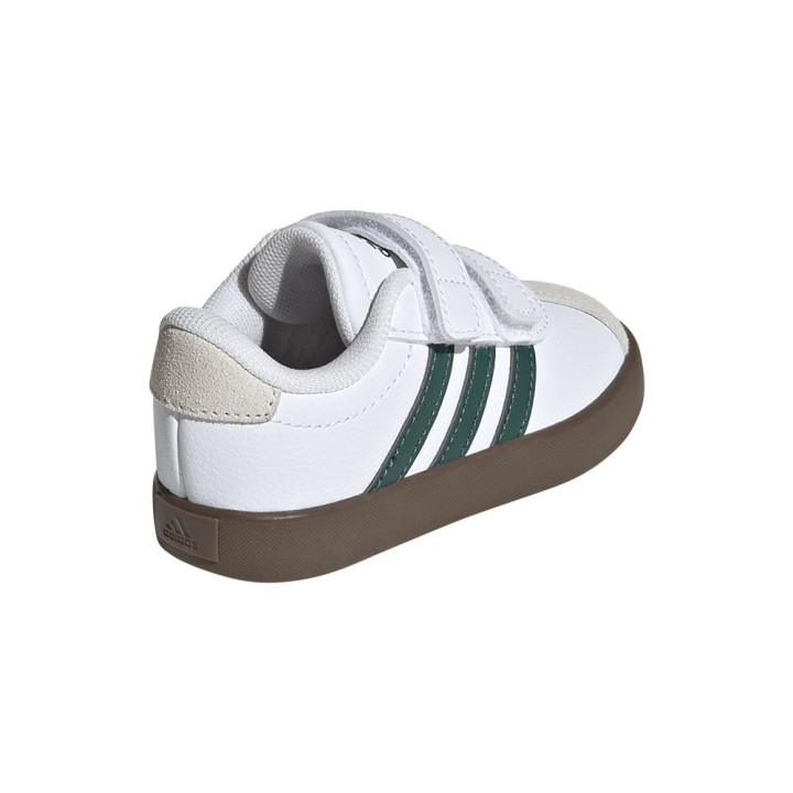 ADIDAS Vl Court 3.0 Td Bianco Verde - Sneakers Bambino
