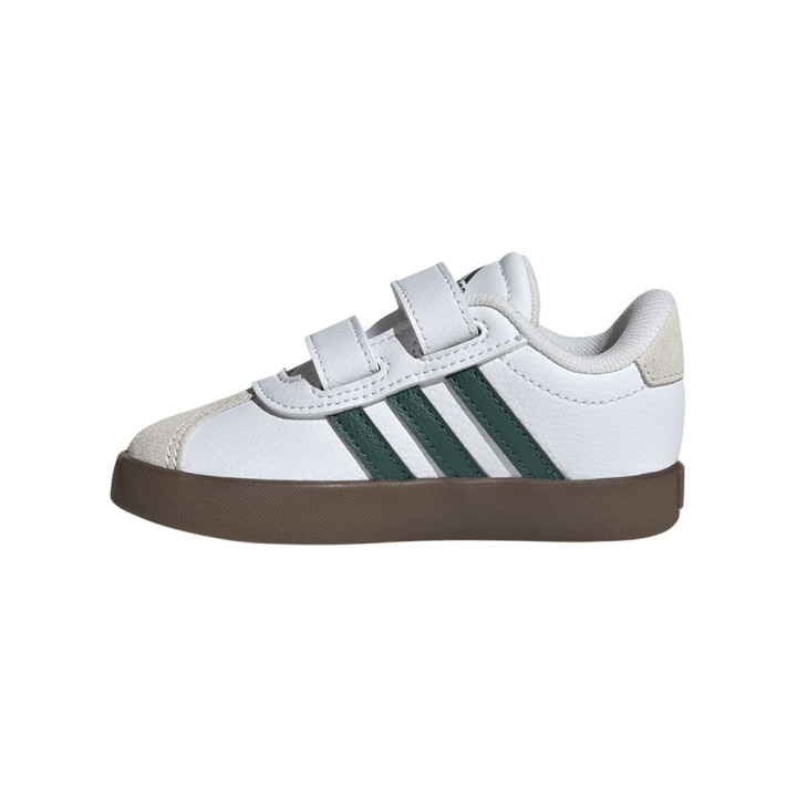 ADIDAS Vl Court 3.0 Td Bianco Verde - Sneakers Bambino