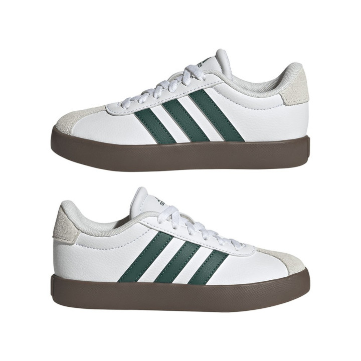 ADIDAS Vl Court 3.0 Gs Bianco Verde - Sneakers Bambino