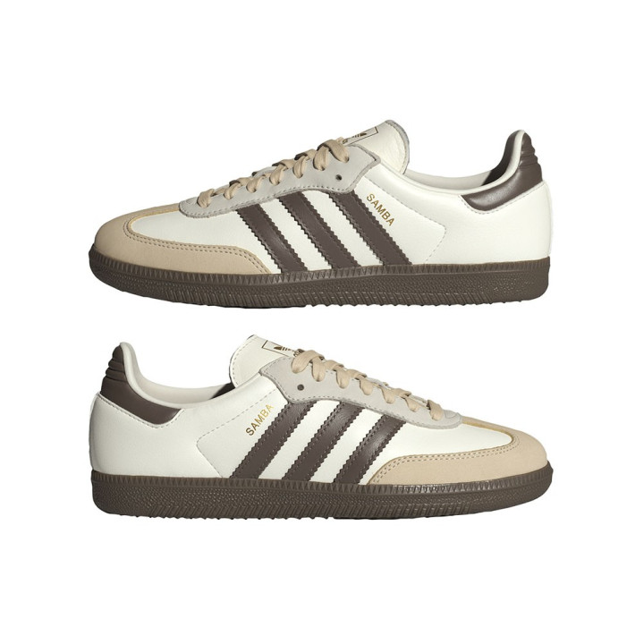 ADIDAS Originals Samba Lea Bianco Marrone - Sneakers Donna