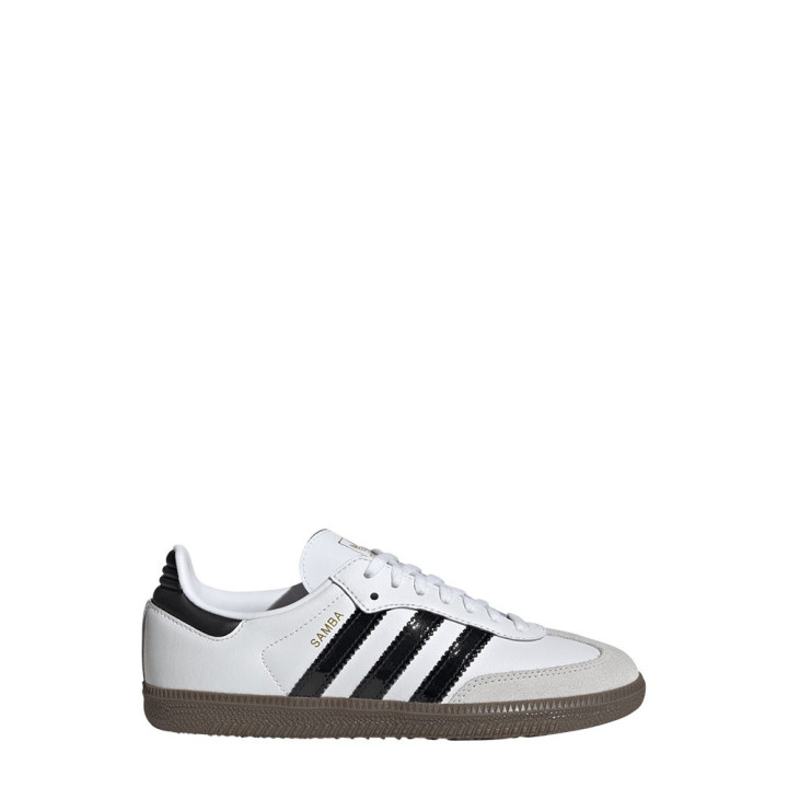 ADIDAS Originals Samba Gs Bianco Nero Lucido - Sneakers Bambino