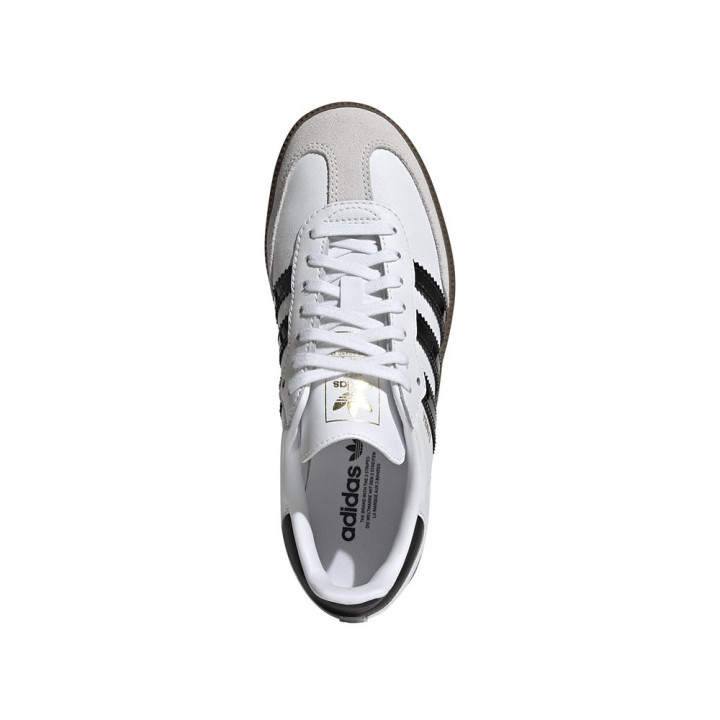 ADIDAS Originals Samba Gs Bianco Nero Lucido - Sneakers Bambino
