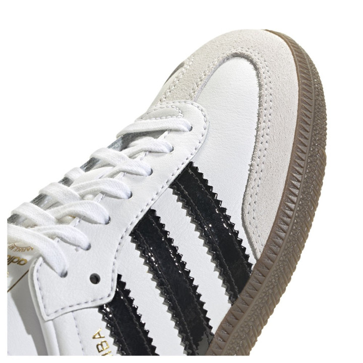 ADIDAS Originals Samba Gs Bianco Nero Lucido - Sneakers Bambino