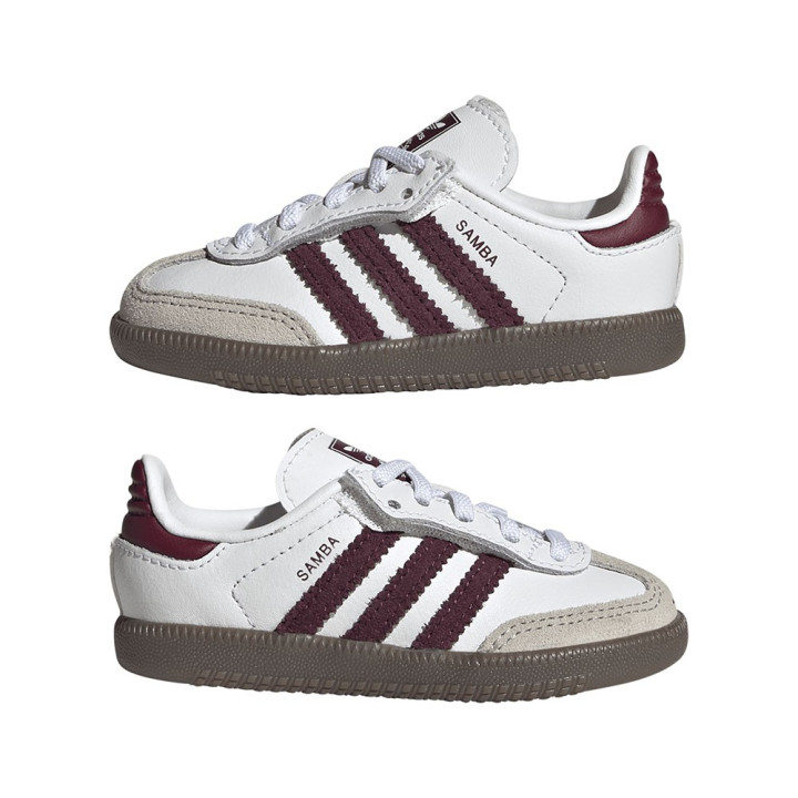 ADIDAS Originals Samba Td Bianco Bordo' - Sneakers Bambino