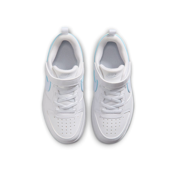 Nike Court Borough Low Ps Bianco Verde - Sneakers Bambino