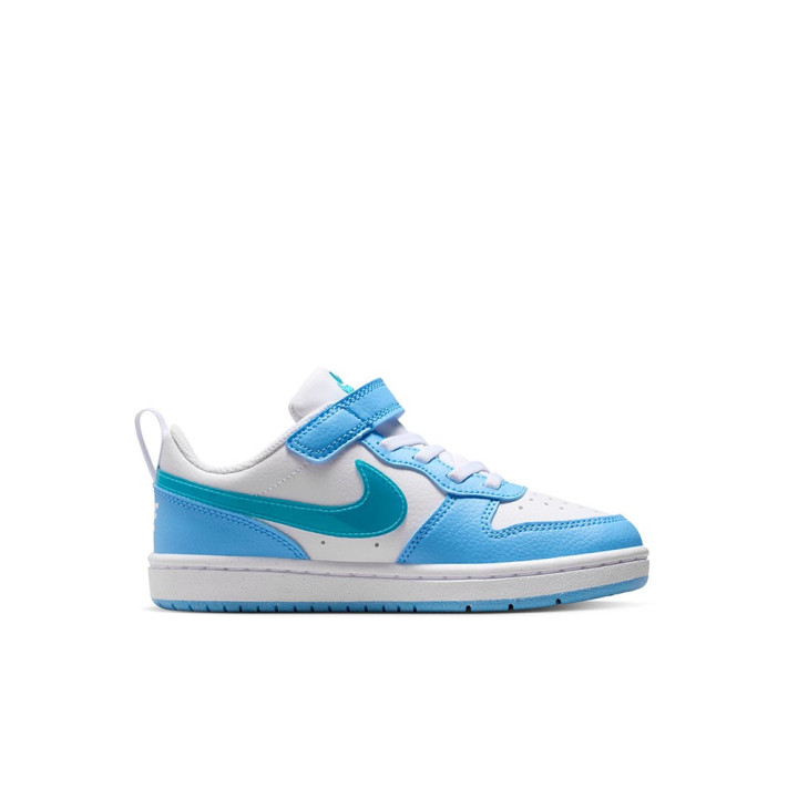 Nike Court Borough Low Ps Bianco Azzurro Blu - Sneakers Bambino